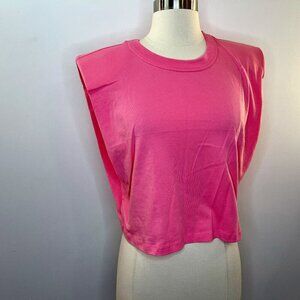 RETROD Women's Retro Pink Crop Top Tee - Size Small - NWT